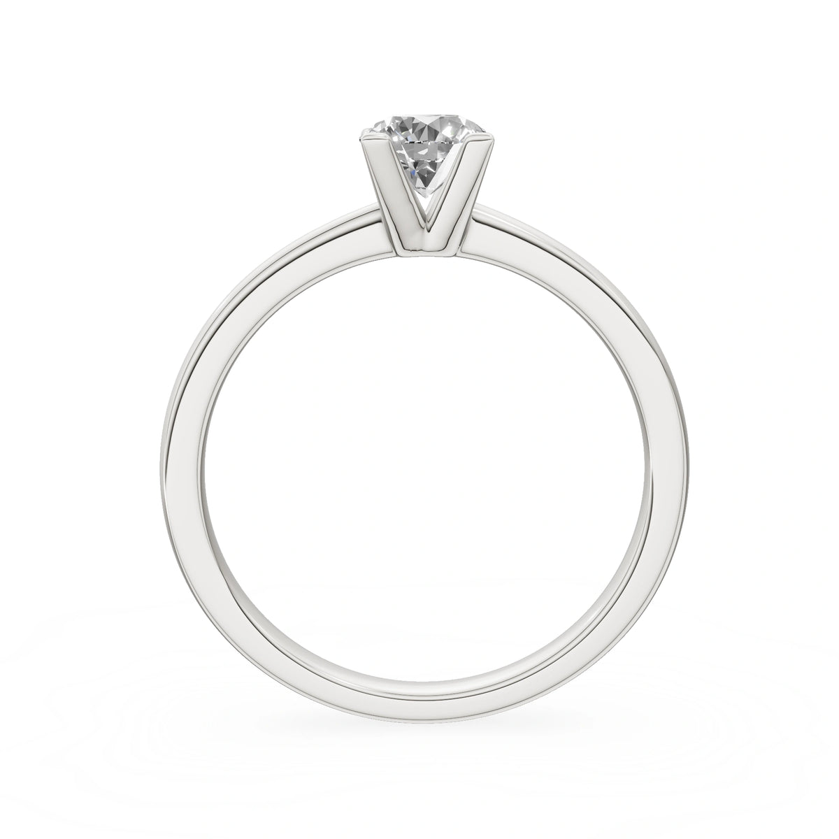 Gremari Seven Grace zásnubní prsten z bílého zlata s 0,50 ct přírodním diamantem – Round/Brilliant