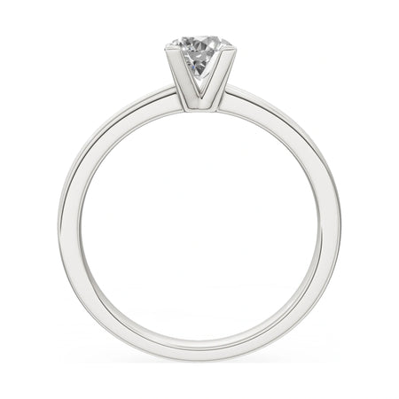 GREMARI Seven Grace round-cut lab-grown diamond engagement ring in 14K white gold, 0.50 ct