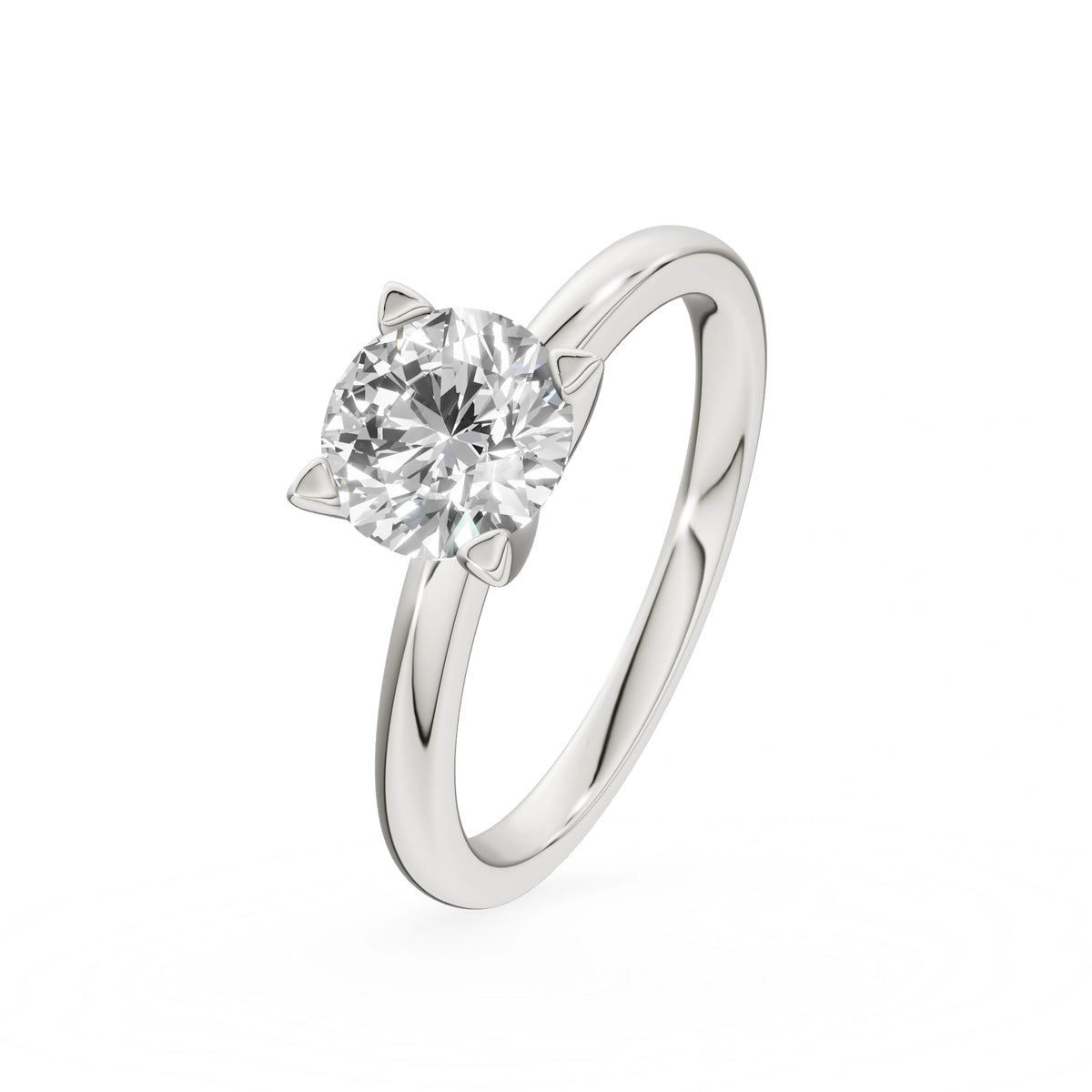 Gremari Seven Grace zásnubní prsten z bílého zlata s 1,00 ct lab-grown diamantem – Round/Brilliant