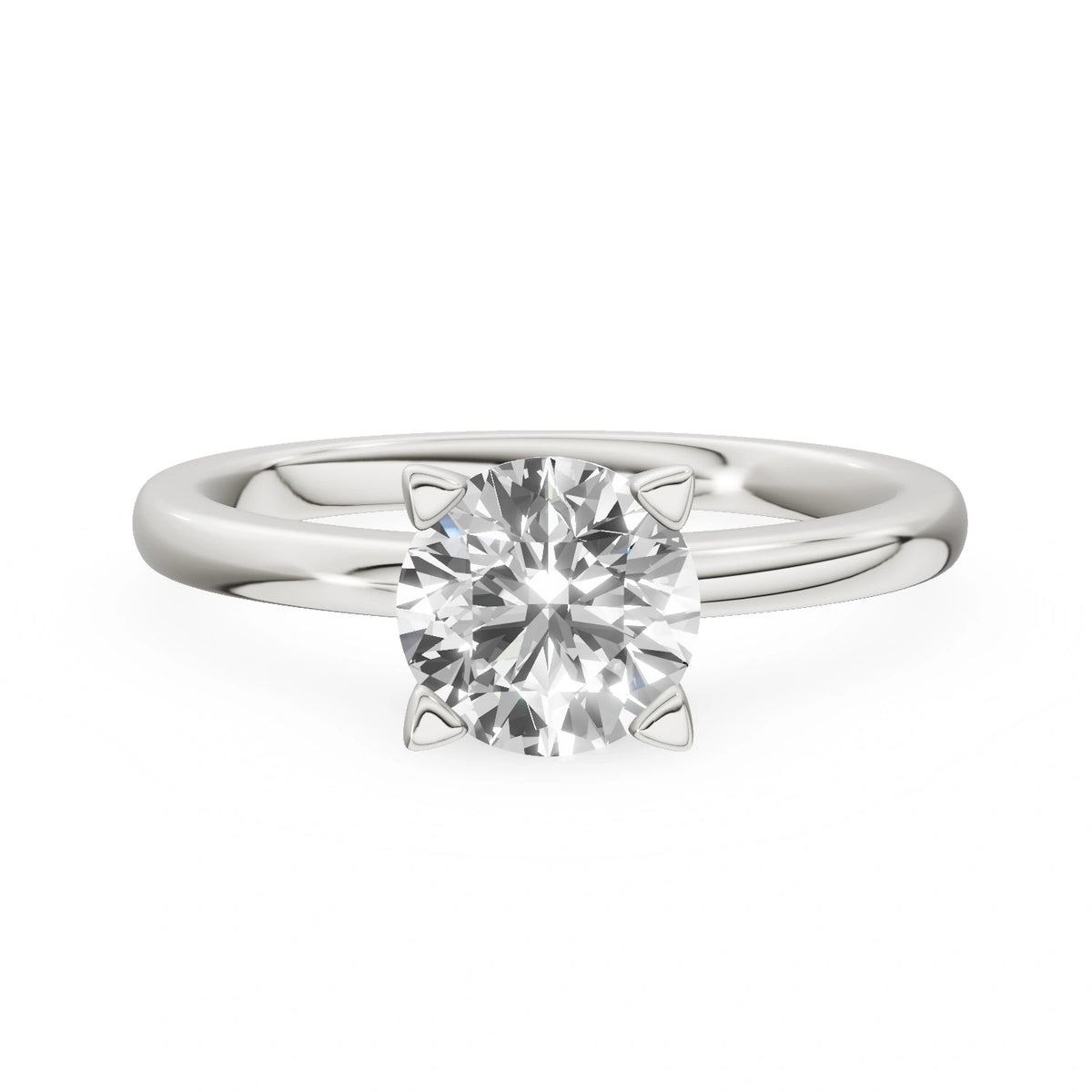Gremari Seven Grace zásnubní prsten z bílého zlata s 1,00 ct lab-grown diamantem – Round/Brilliant