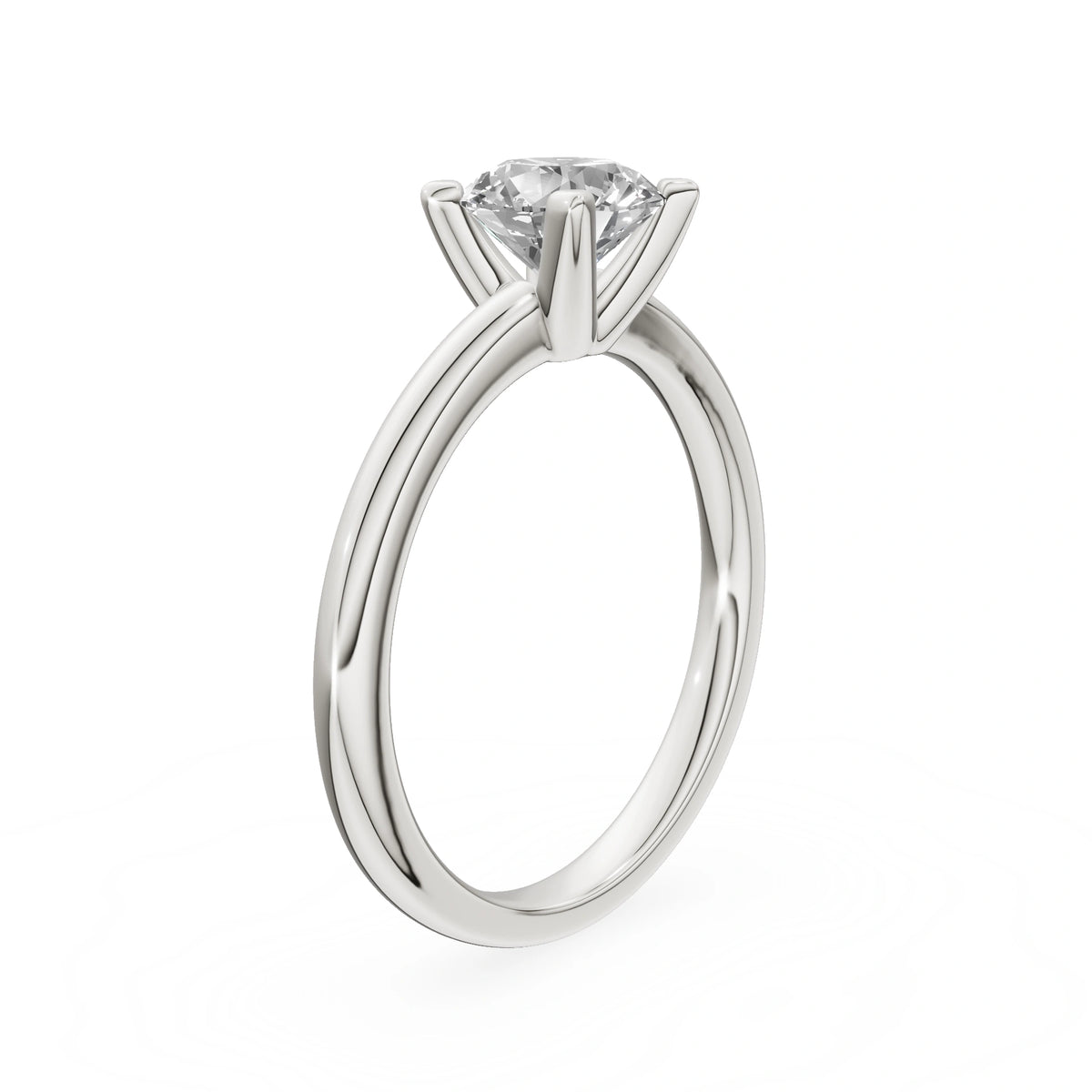 Gremari Seven Grace zásnubní prsten z bílého zlata s 1,00 ct lab-grown diamantem – Round/Brilliant
