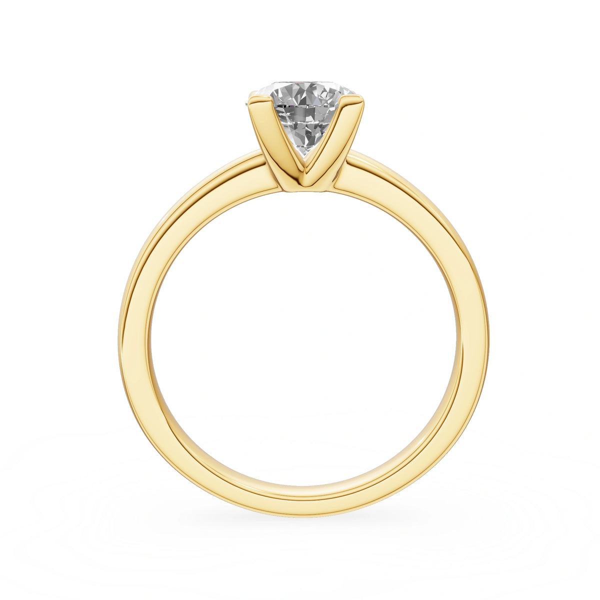 Gremari Seven Grace zásnubní prsten ze žlutého zlata s 1,00 ct přírodním diamantem – Round/Brilliant