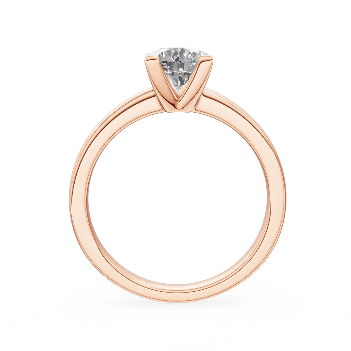 Gremari Seven Grace zásnubní prsten z růžového zlata s 1,00 ct lab-grown diamantem – Round/Brilliant