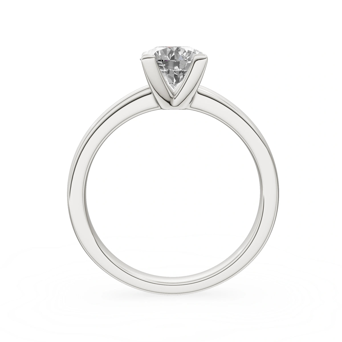Gremari Seven Grace zásnubní prsten z bílého zlata s 1,00 ct lab-grown diamantem – Round/Brilliant