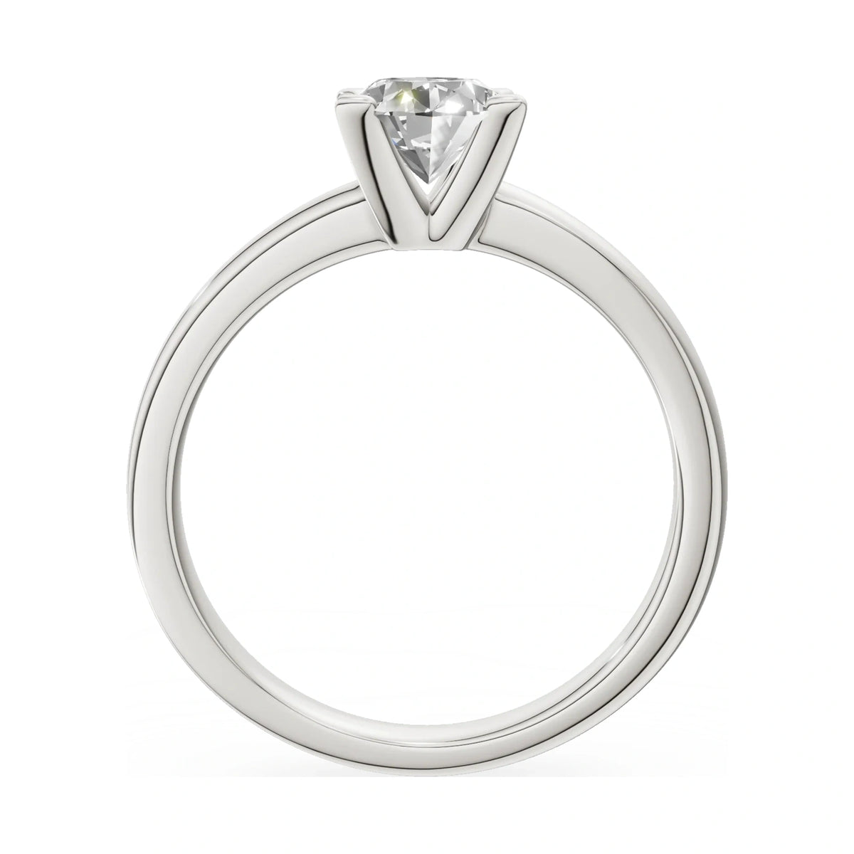 GREMARI Seven Grace oval-cut lab-grown diamond engagement ring in 14K white gold, 1.00 ct