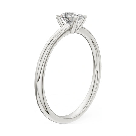 14K white gold GREMARI Seven Grace ring with 0.30 ct pear-cut lab-grown diamond