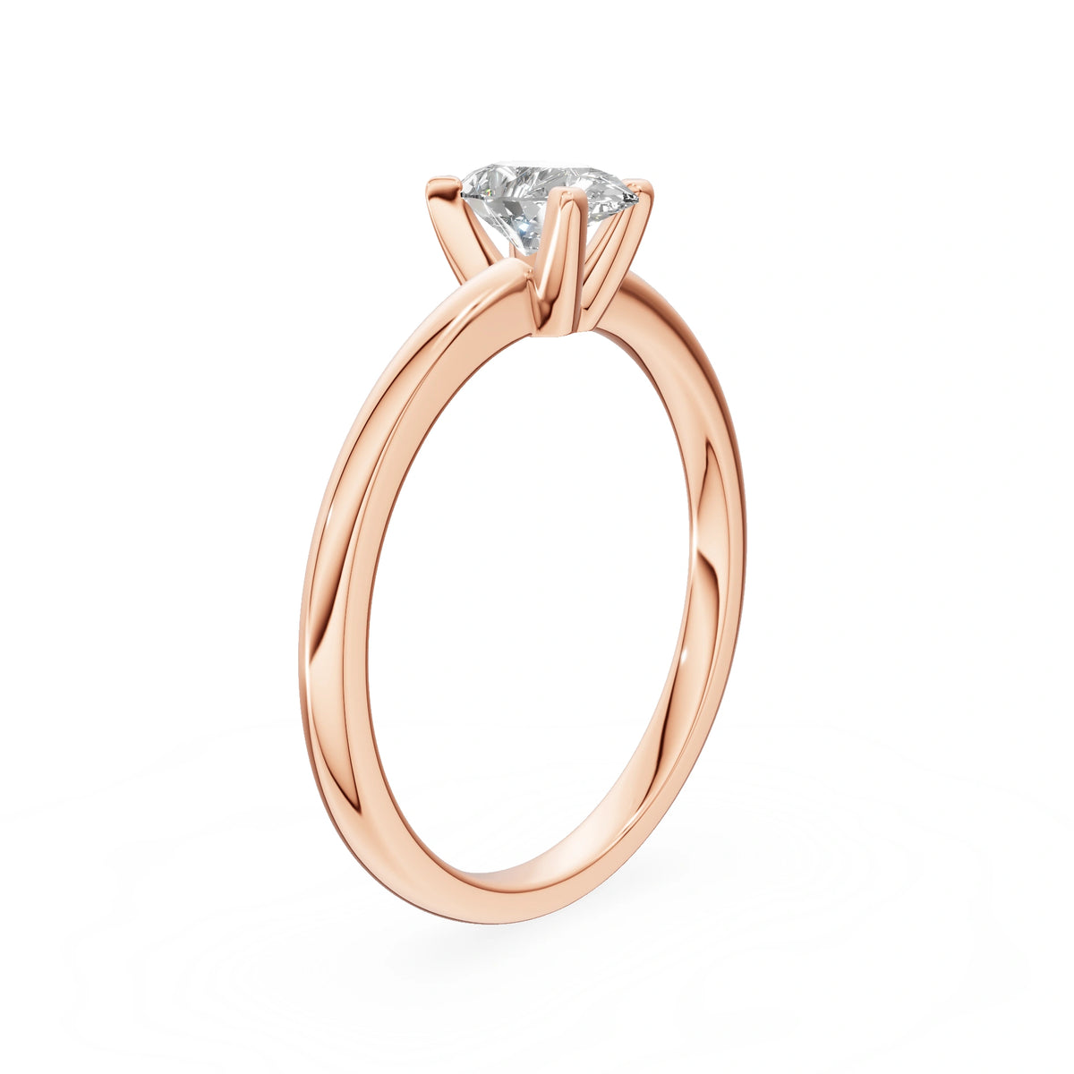 Gremari Seven Grace zásnubní prsten z růžového zlata s 0,50 ct lab-grown diamantem – Pear
