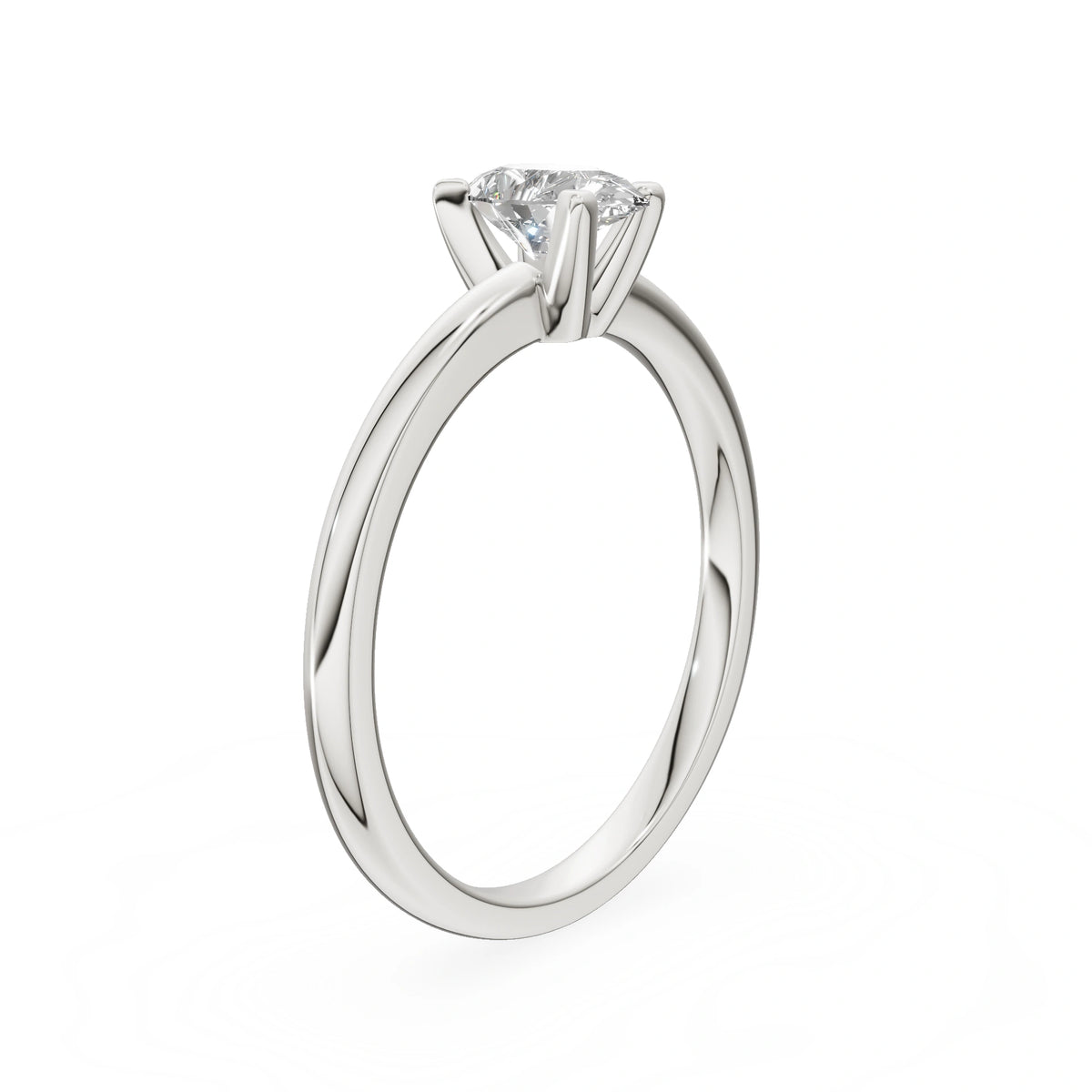 Gremari Seven Grace zásnubní prsten z bílého zlata s 0,50 ct lab-grown diamantem – Pear