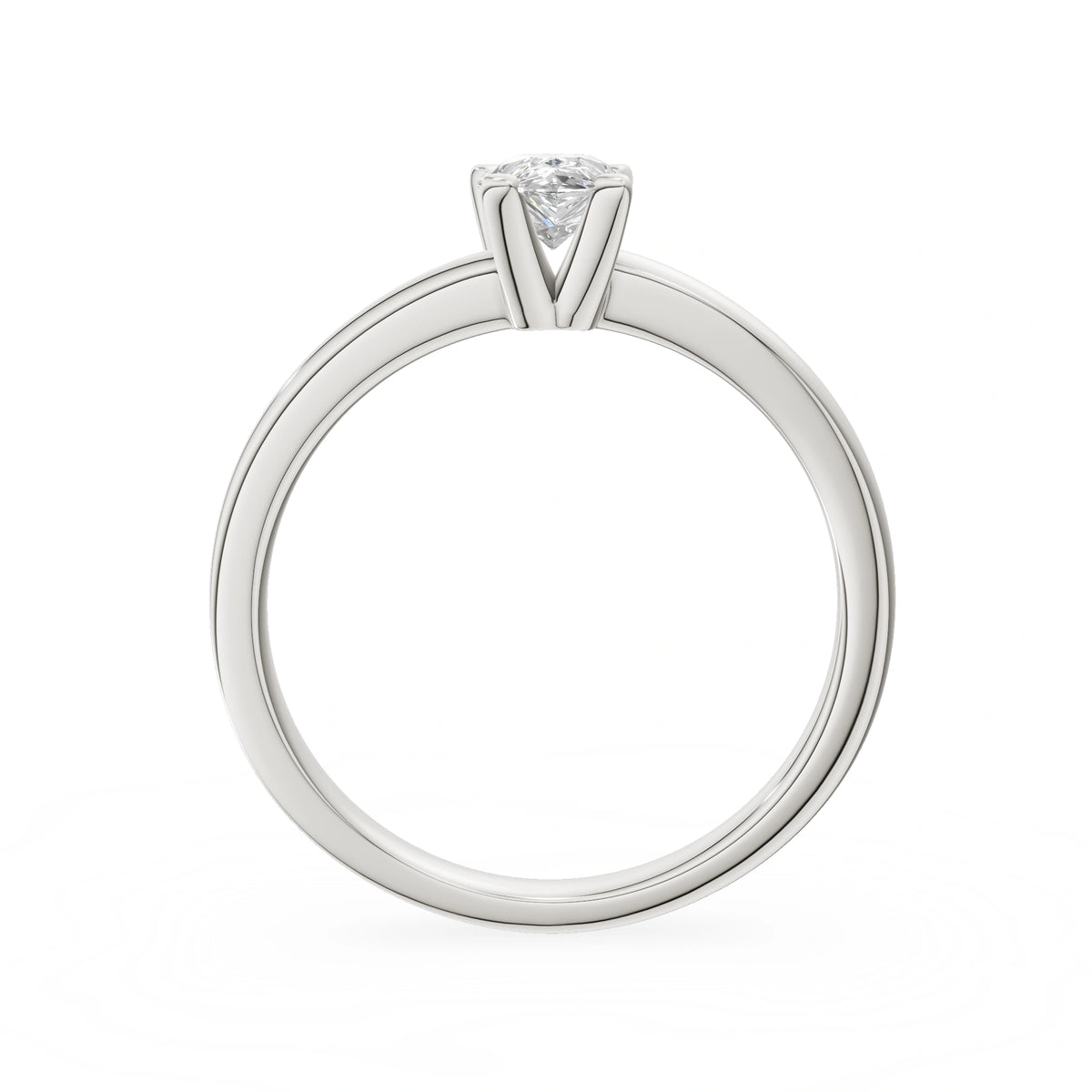 Gremari Seven Grace zásnubní prsten z bílého zlata s 0,50 ct lab-grown diamantem – Pear