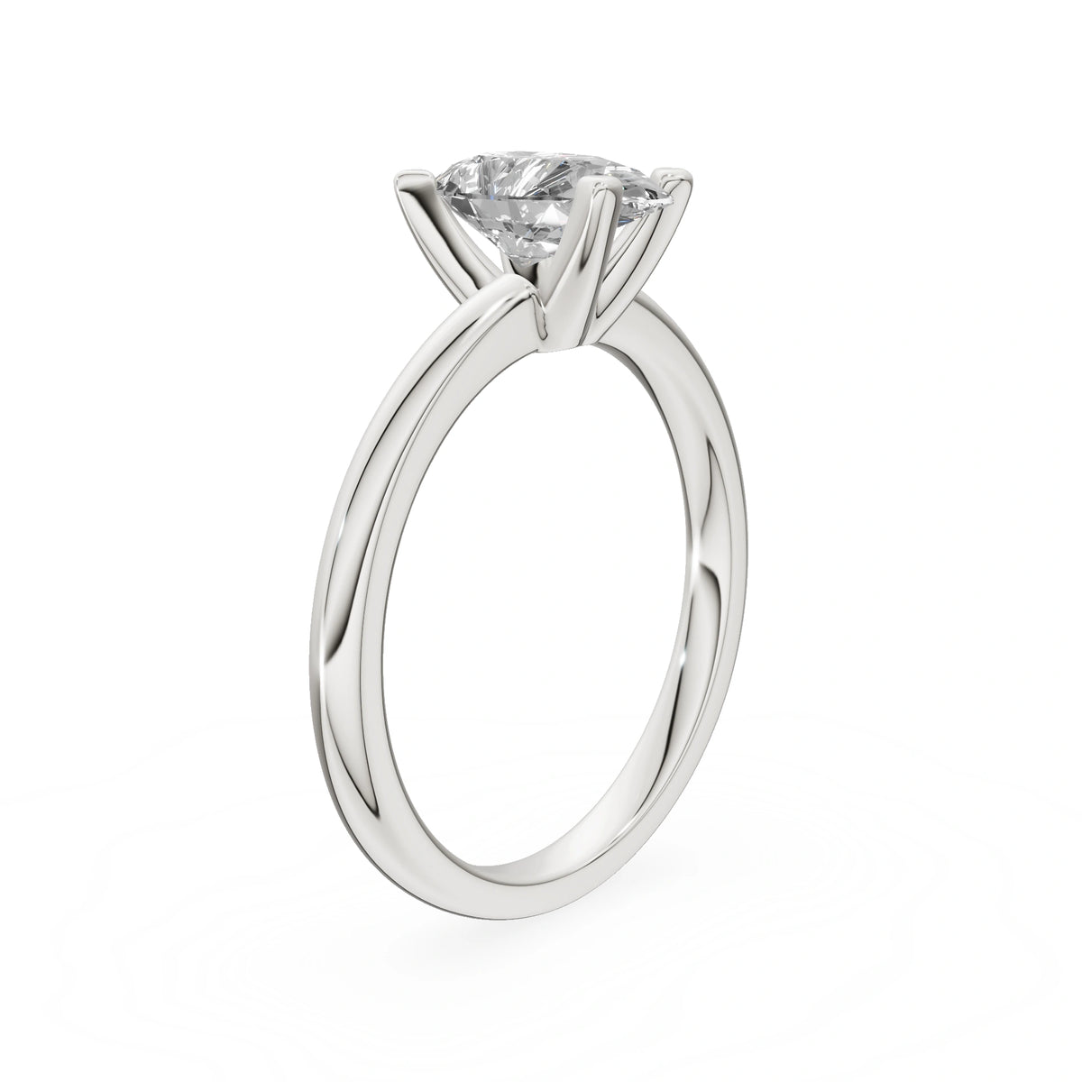 Gremari Seven Grace zásnubní prsten z bílého zlata s 1,00 ct lab-grown diamantem – Pear