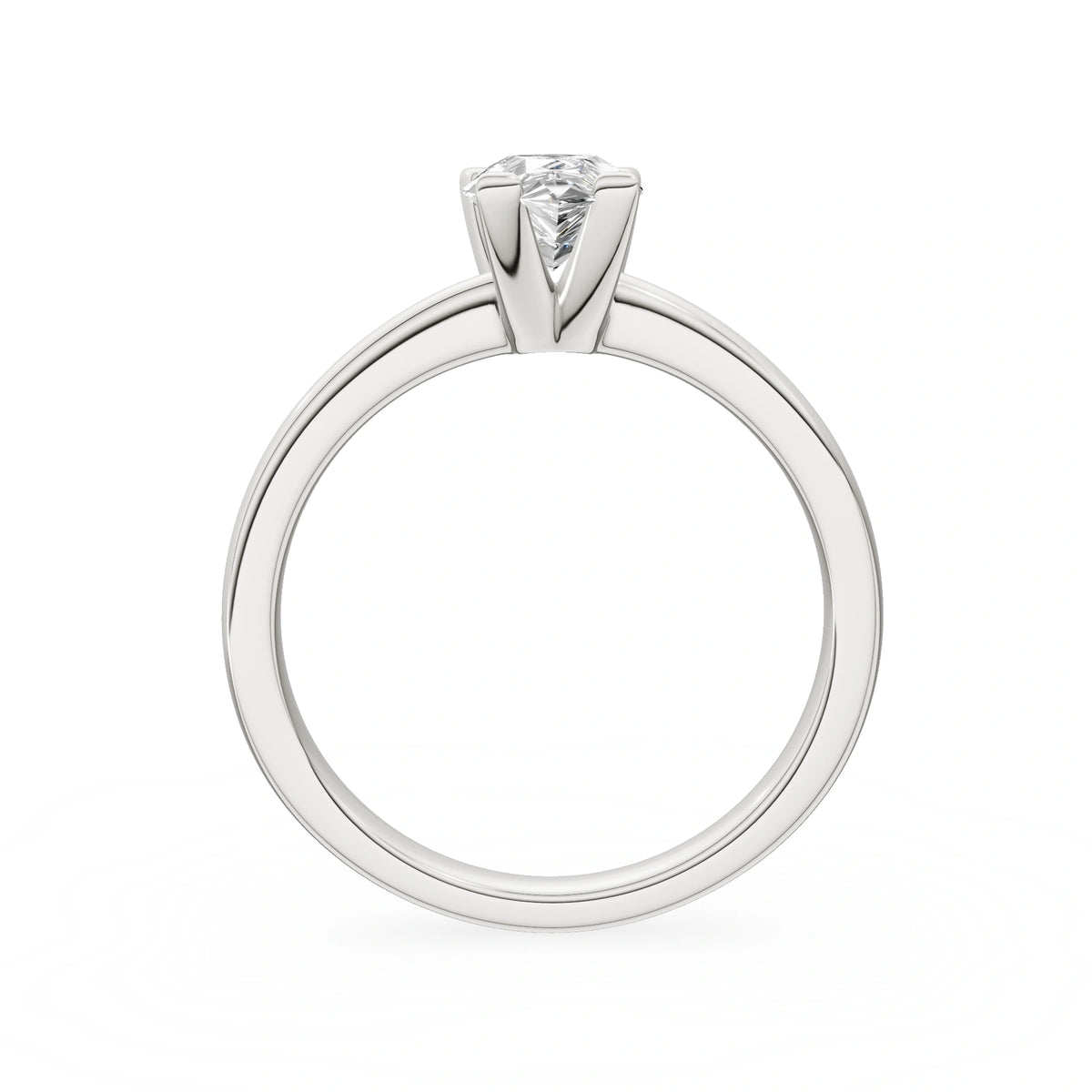 Gremari Seven Grace zásnubní prsten z bílého zlata s 1,00 ct lab-grown diamantem – Pear