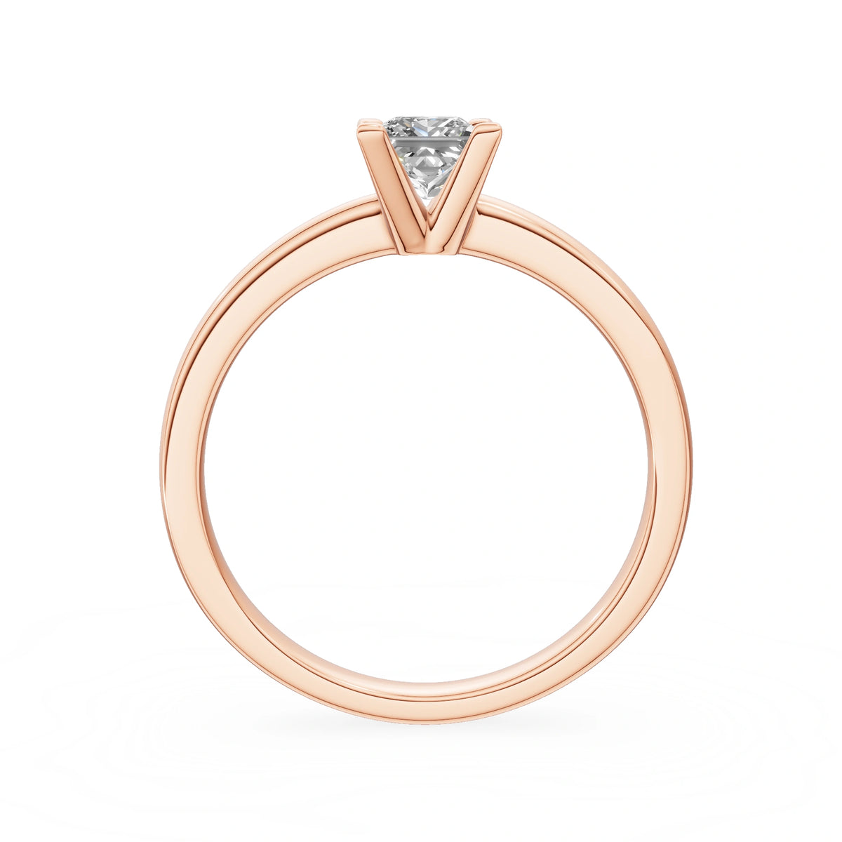 Gremari Seven Grace zásnubní prsten z růžového zlata s 0,50 ct lab-grown diamantem – Princess