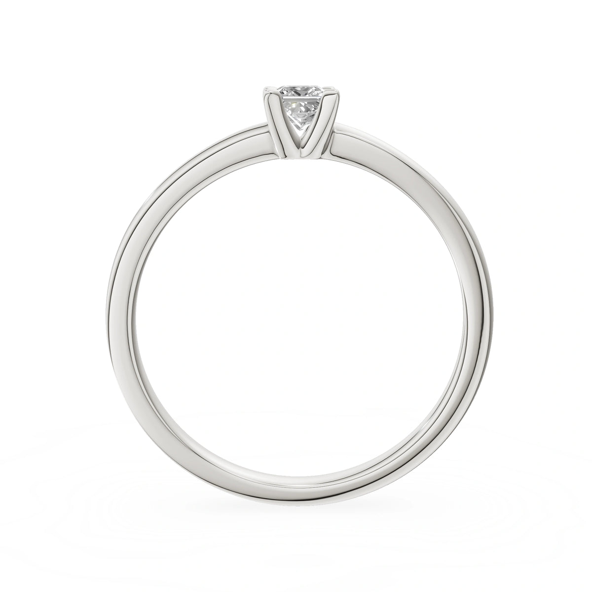 Gremari Seven Grace zásnubní prsten z bílého zlata s 0,15 ct lab-grown diamantem – Princess