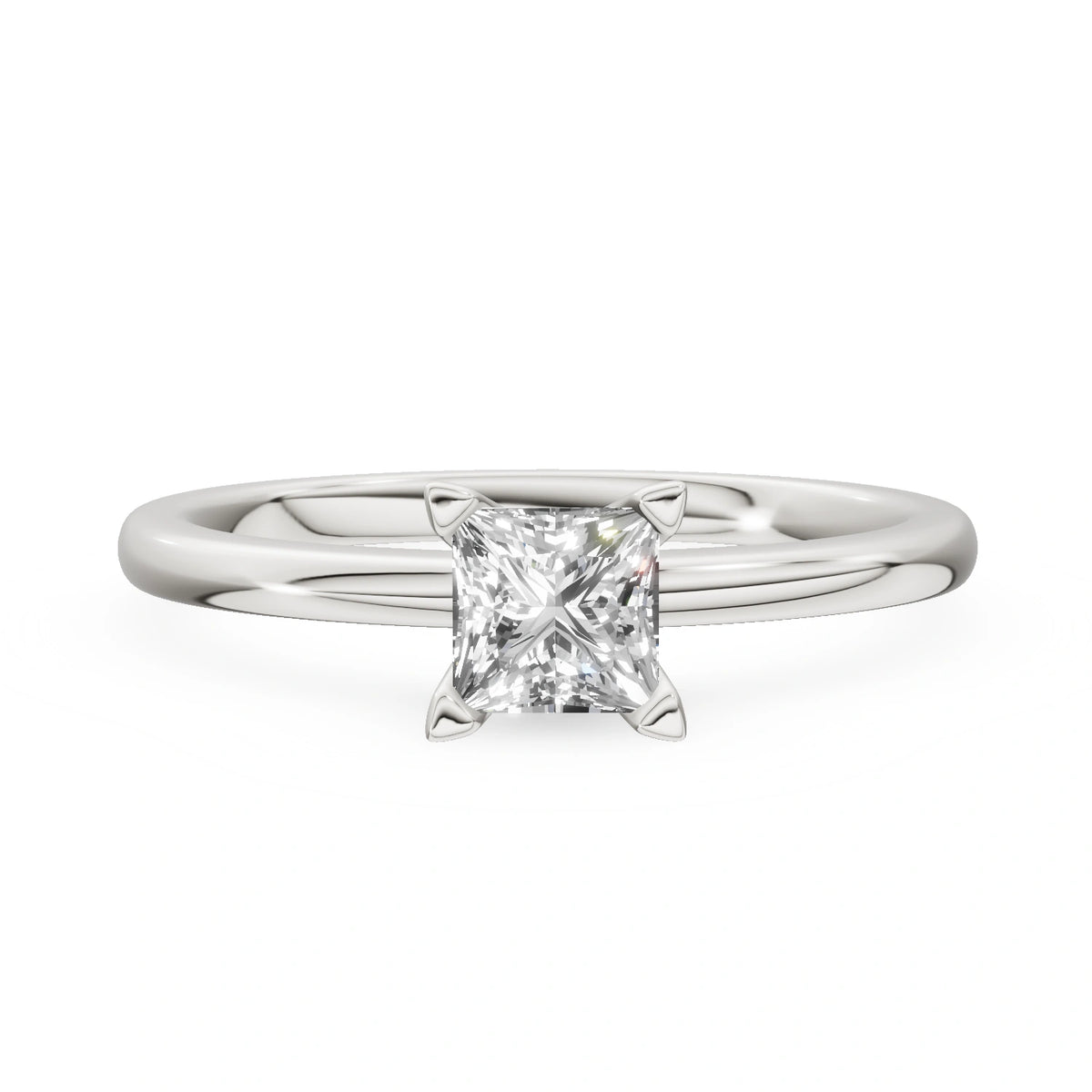 Gremari Seven Grace zásnubní prsten z bílého zlata s 0,50 ct lab-grown diamantem – Princess