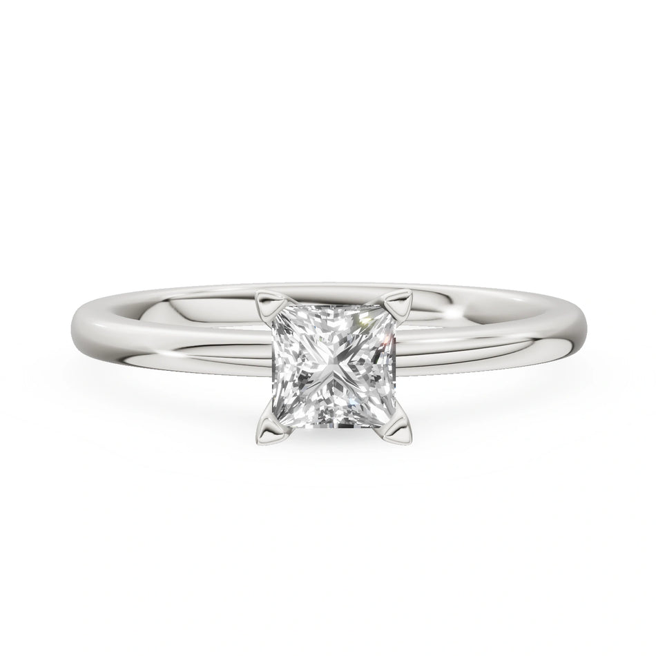 Gremari Seven Grace zásnubní prsten z bílého zlata s 0,50 ct lab-grown diamantem – Princess