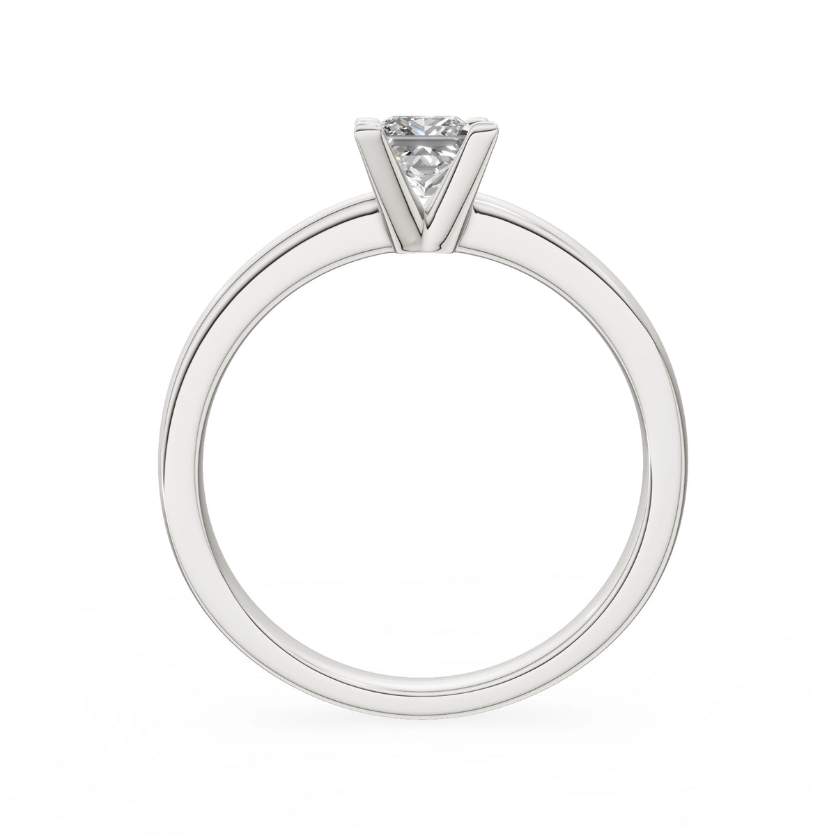 Gremari Seven Grace zásnubní prsten z bílého zlata s 0,50 ct lab-grown diamantem – Princess