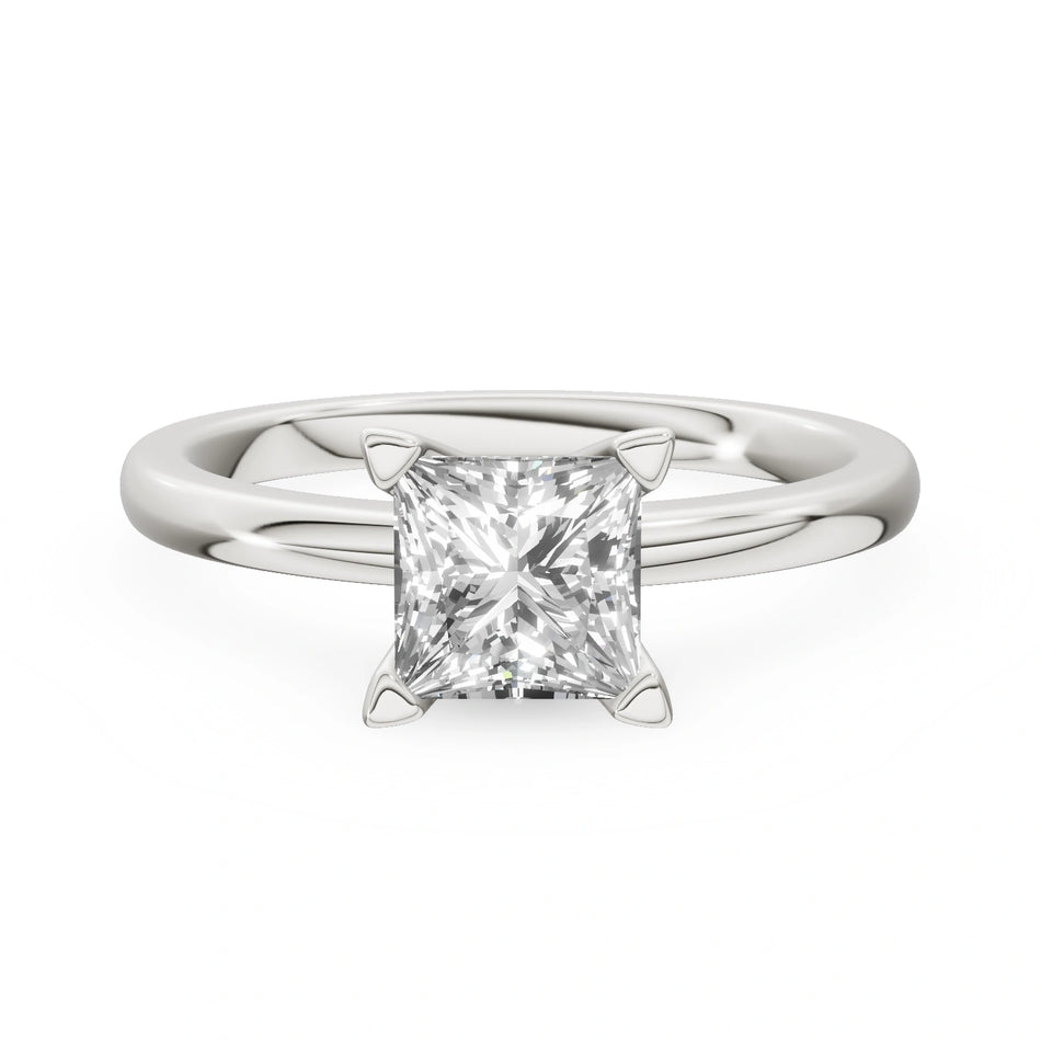 Gremari Seven Grace zásnubní prsten z bílého zlata s 1,00 ct lab-grown diamantem – Princess