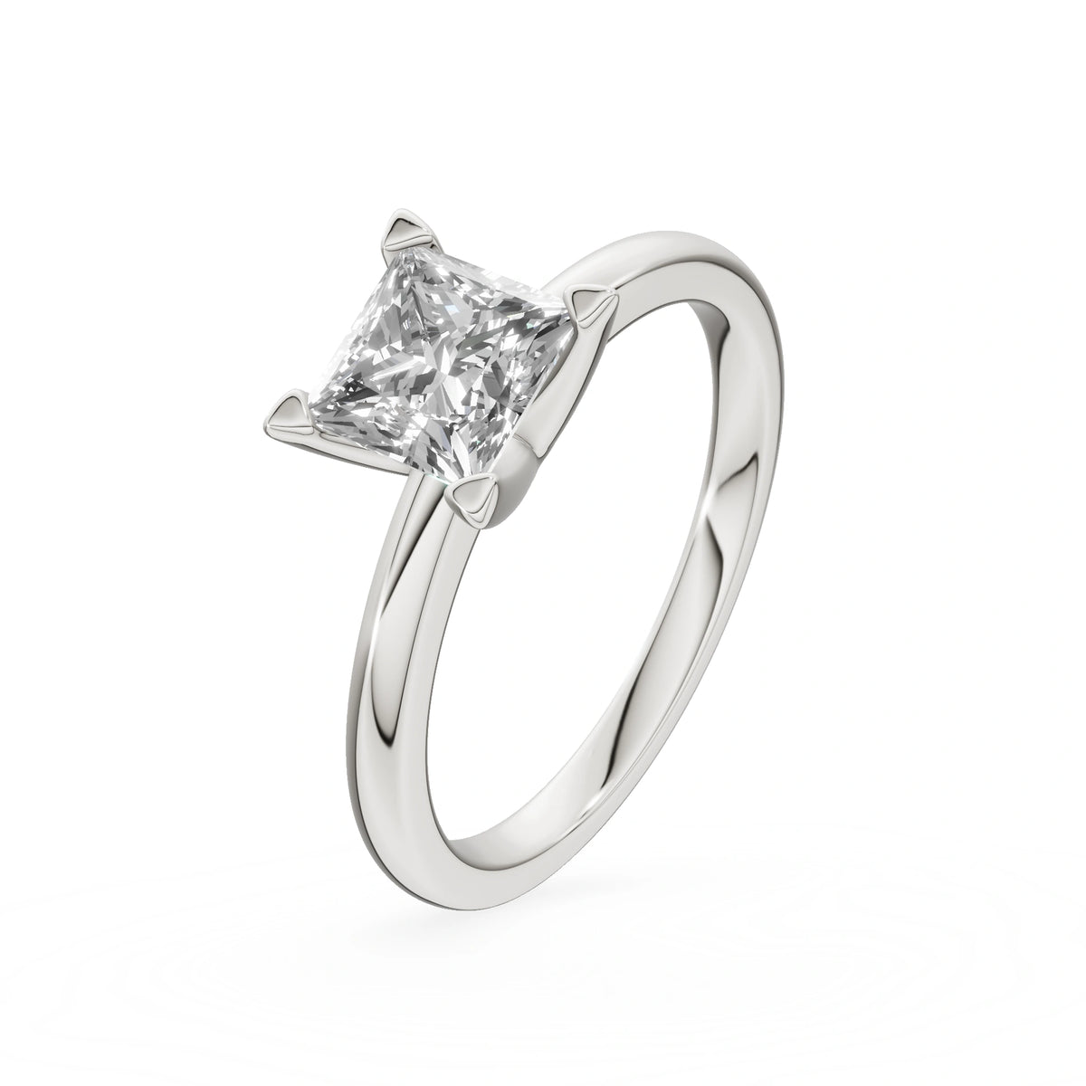 Gremari Seven Grace zásnubní prsten z bílého zlata s 1,00 ct lab-grown diamantem – Princess