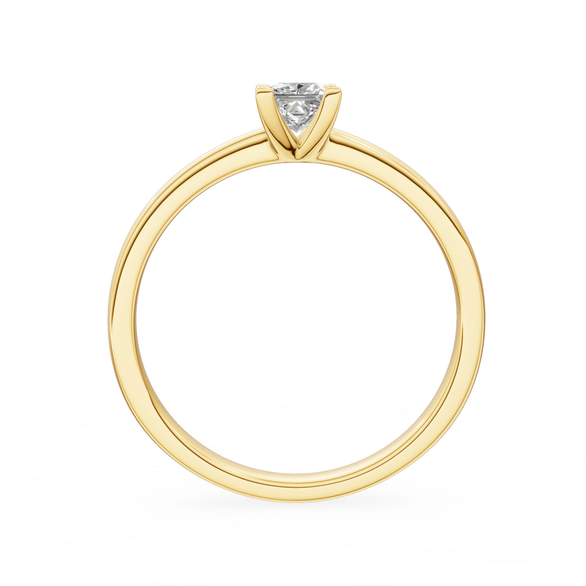 Gremari Seven Grace zásnubní prsten ze žlutého zlata s 0,30 ct lab-grown diamantem – Princess