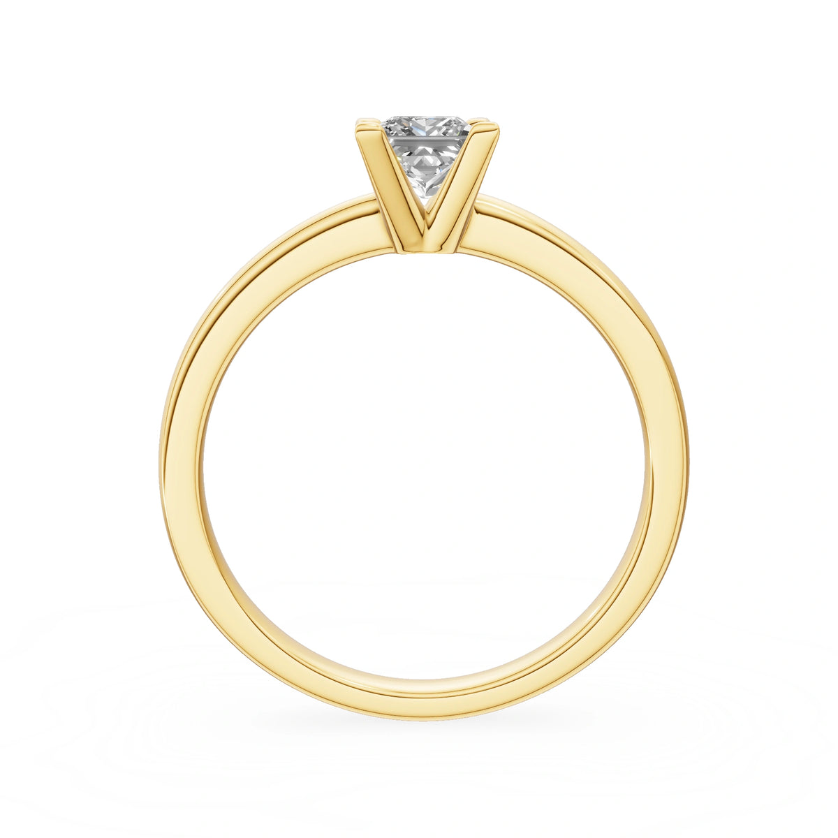Gremari Seven Grace zásnubní prsten ze žlutého zlata s 0,50 ct lab-grown diamantem – Princess