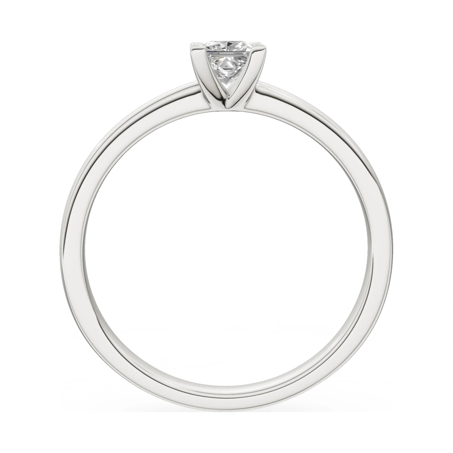 GREMARI Seven Grace princess-cut lab-grown diamond engagement ring in 14K white gold, 0.30 ct