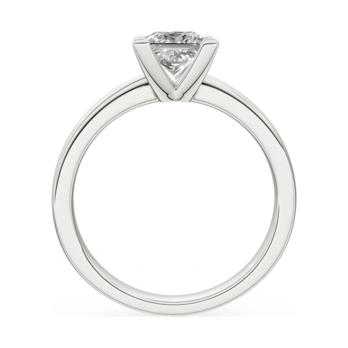GREMARI Seven Grace princess-cut lab-grown diamond engagement ring in 14K white gold, 1.00 ct
