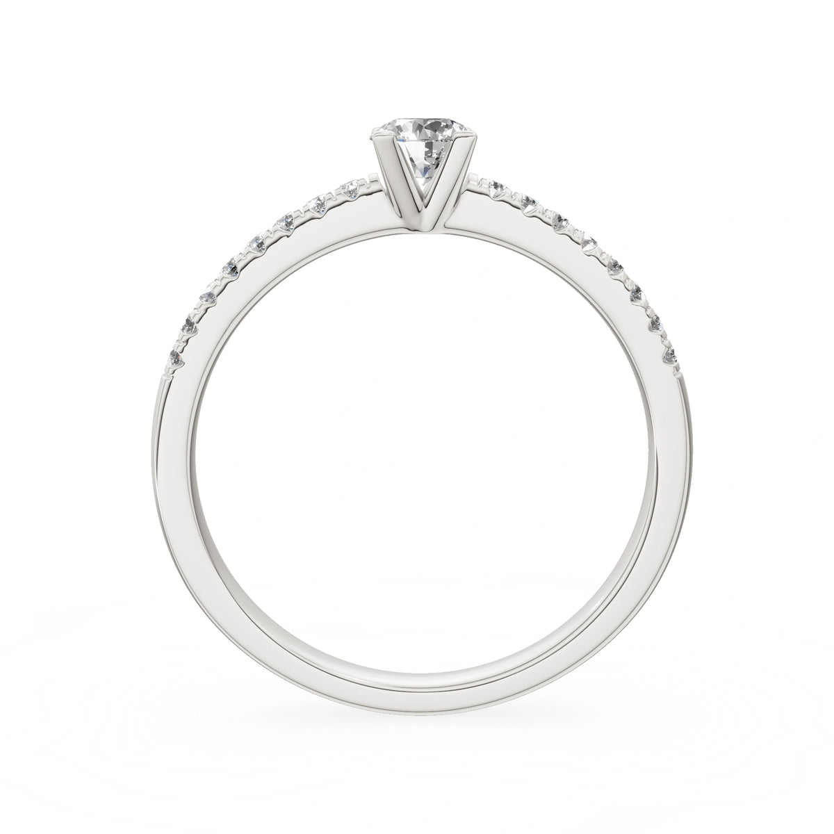 Gremari Seven Solis zásnubní prsten z bílého zlata s 0,30 ct lab-grown diamantem – Round/Brilliant