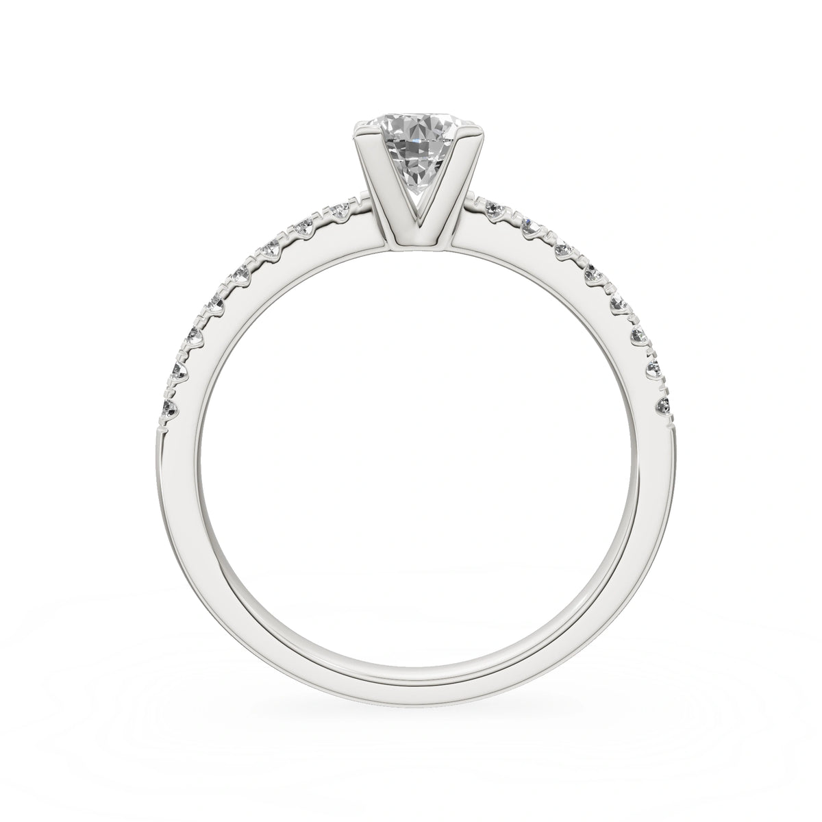 Gremari Seven Solis zásnubní prsten z bílého zlata s 0,50 ct lab-grown diamantem – Round/Brilliant