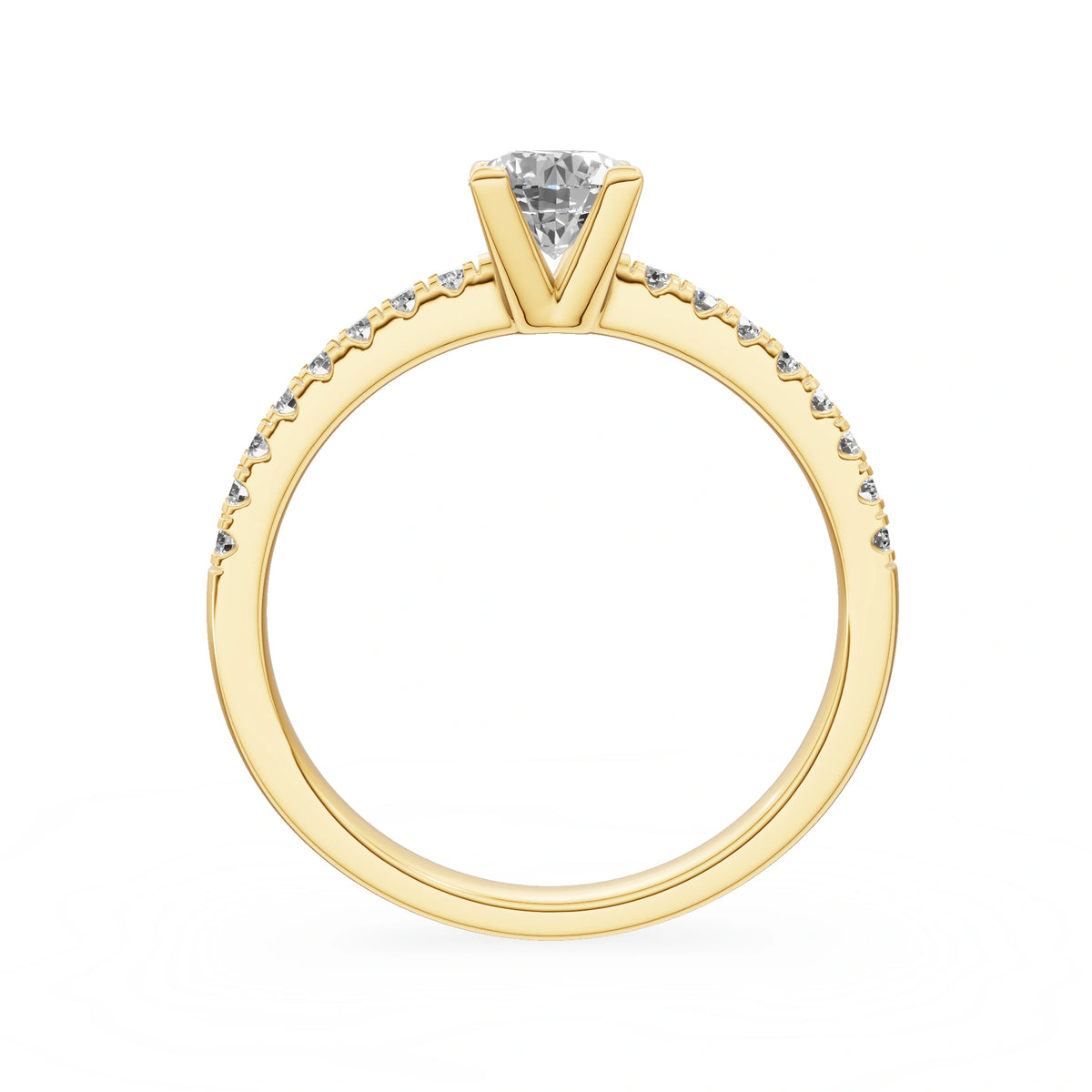Gremari Seven Solis zásnubní prsten ze žlutého zlata s 0,50 ct lab-grown diamantem – Round/Brilliant