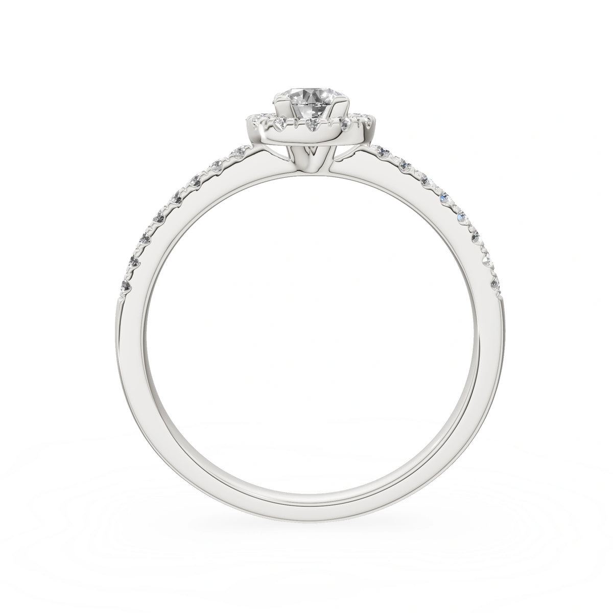 Gremari Seven Icon zásnubní prsten z bílého zlata s 0,30 ct lab-grown diamantem – Round/Brilliant