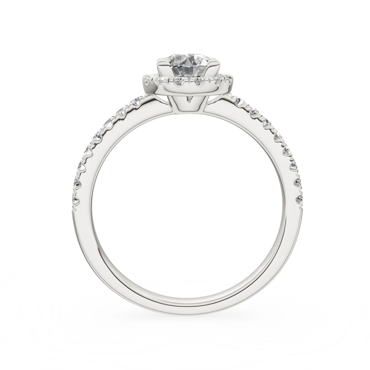Gremari Seven Icon zásnubní prsten z bílého zlata s 0,50 ct lab-grown diamantem – Round/Brilliant