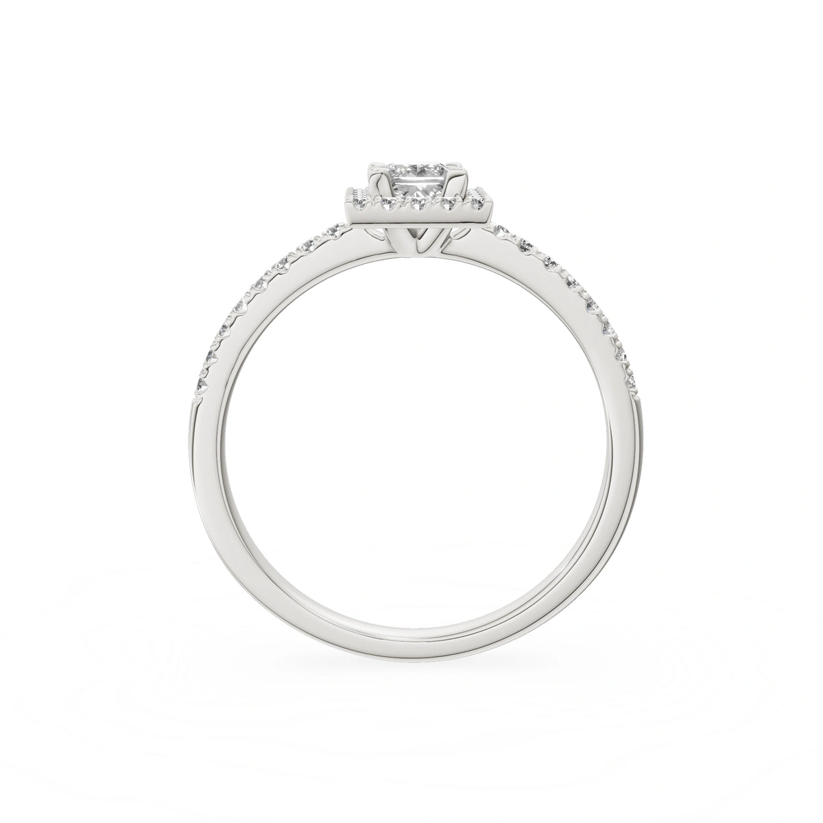 Gremari Seven Icon zásnubní prsten z bílého zlata s 0,30 ct lab-grown diamantem – Princess