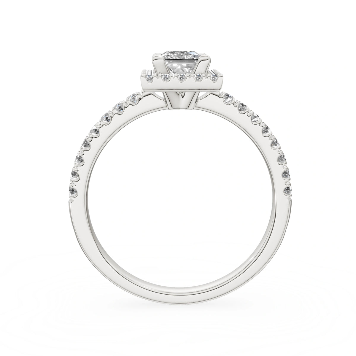 Gremari Seven Icon zásnubní prsten z bílého zlata s 0,50 ct lab-grown diamantem – Princess