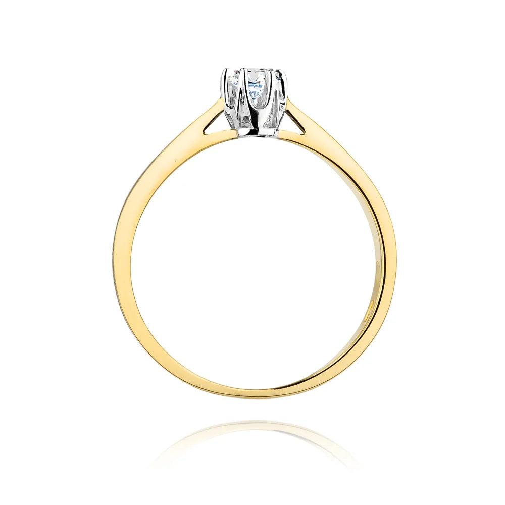 zlatý prsten s diamantem 0,12 ct w0295-diw-01
