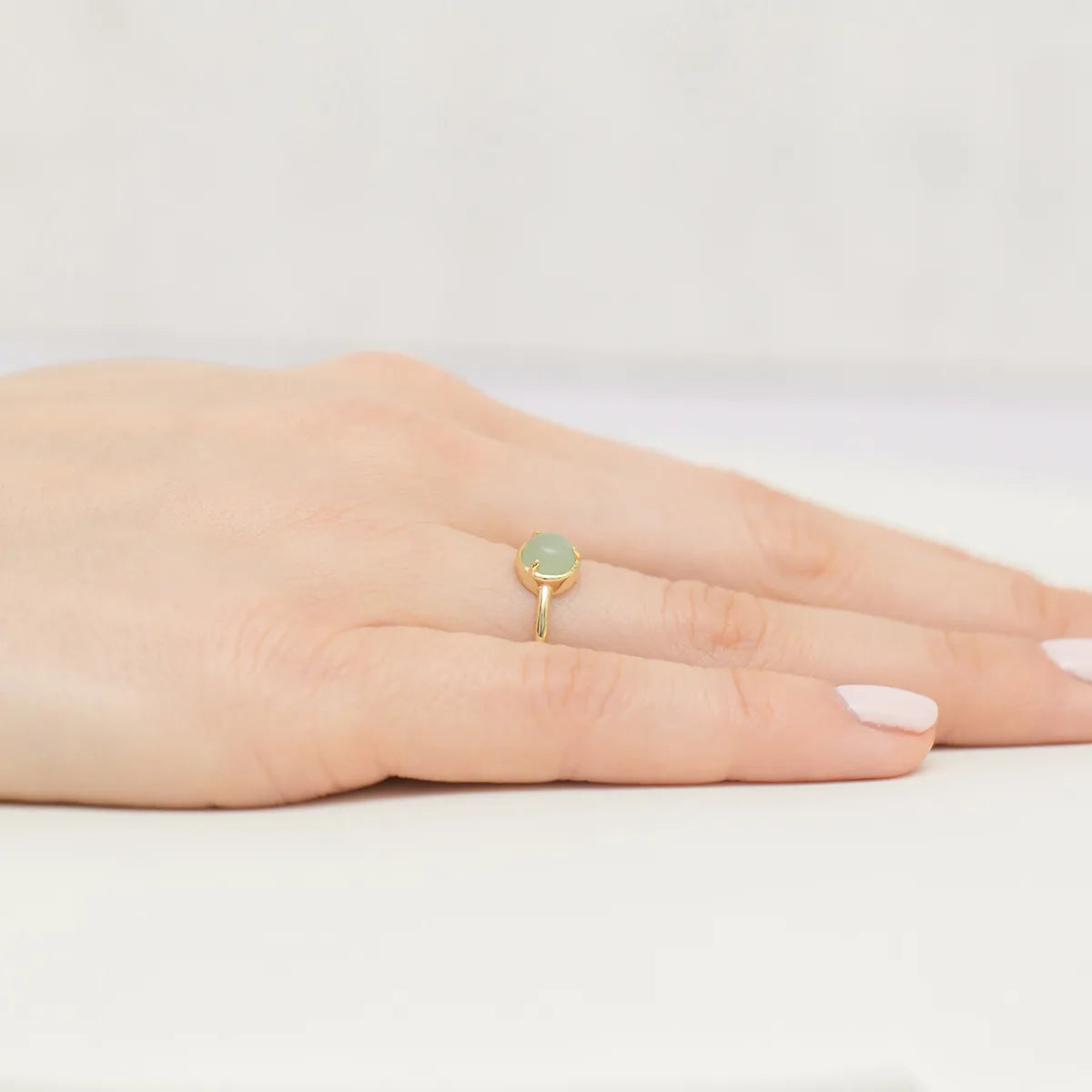 stříbrný prsten pozlacený zlatem s tyrkysem a avanturínem jp058-925-tz