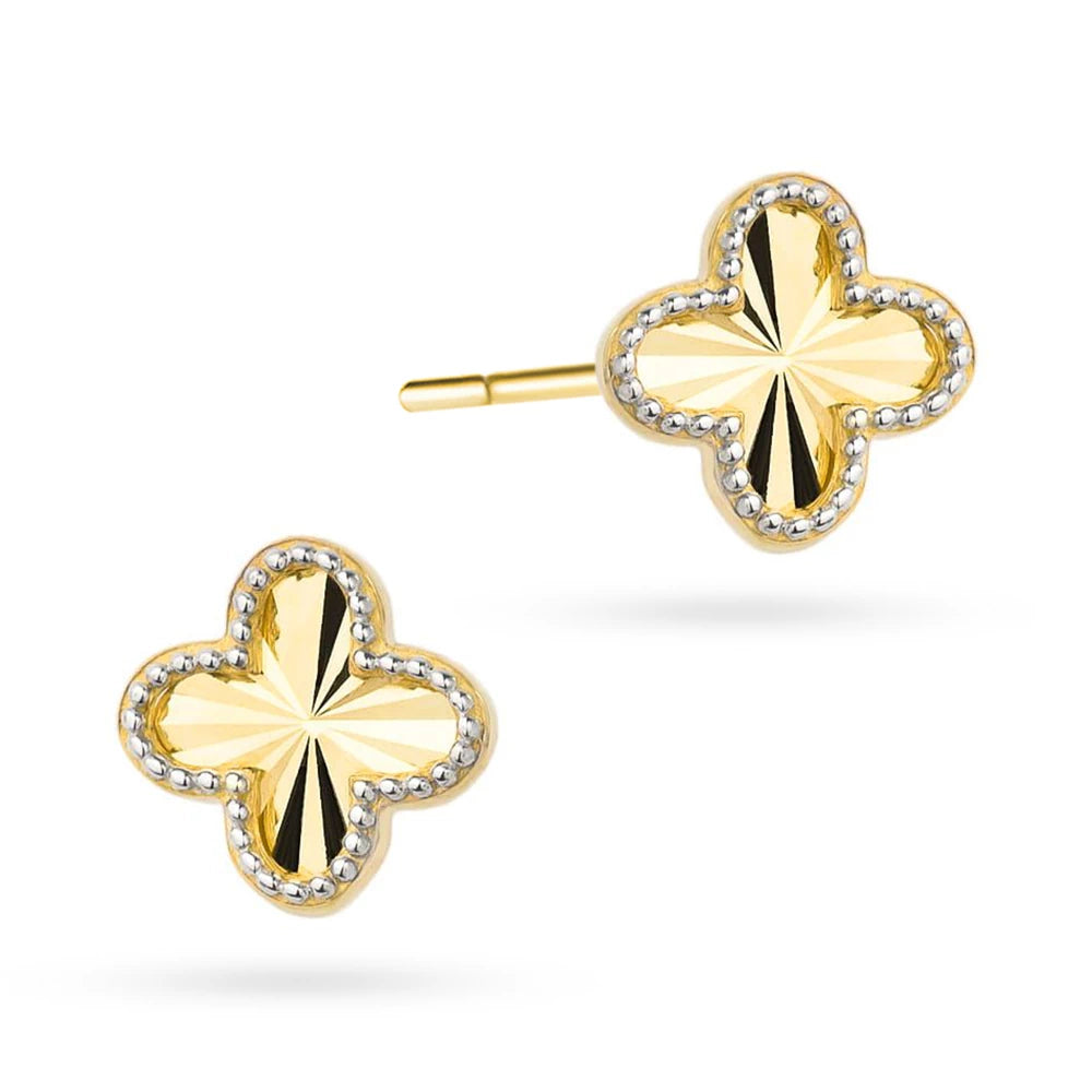two-color-gold-stud-earrings-lucky-clovers-k-gw-537-585