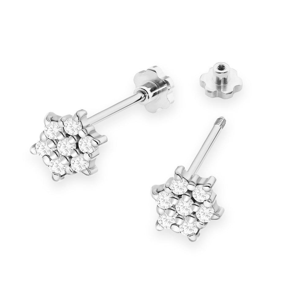 zlaté náušnice s diamanty 0,12 ct k0039-diw-02