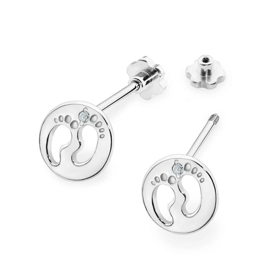 Zlaté náušnice s diamanty 0,01 ct