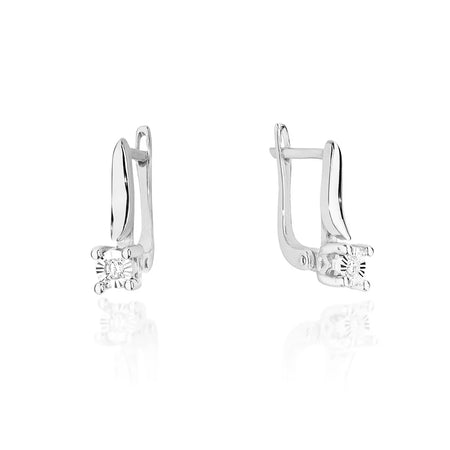 zlaté náušnice se 2 x 0,03ct diamanty k0065-diw-02