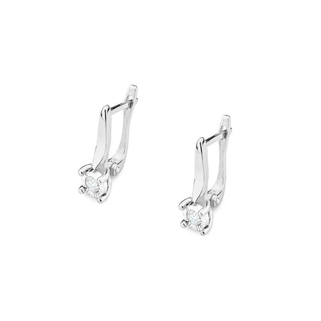 zlaté náušnice se 2 x 0,08 ct diamanty k0065-diw-03