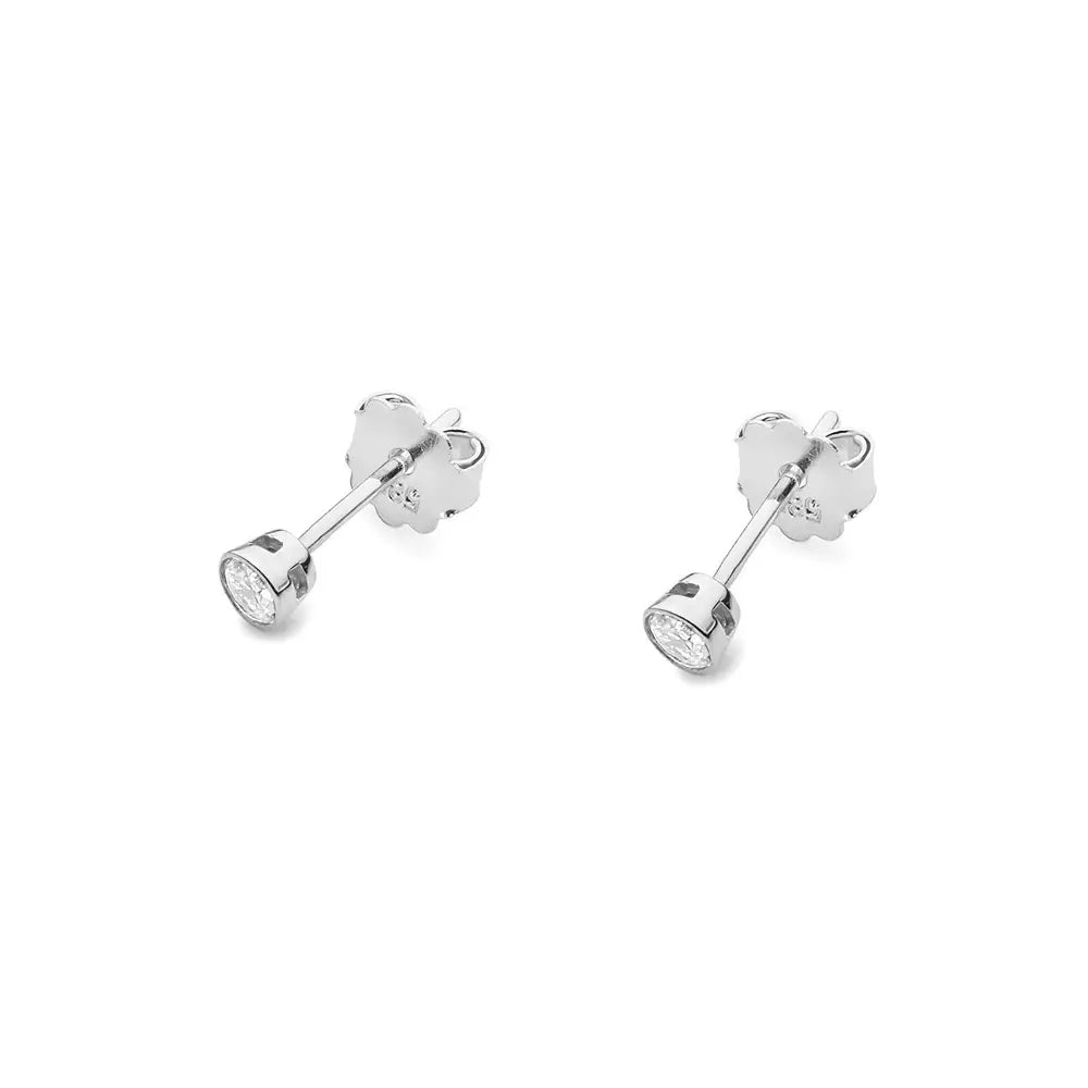 zlaté náušnice se 2 x 0,10 ct diamanty k0067-diw-01