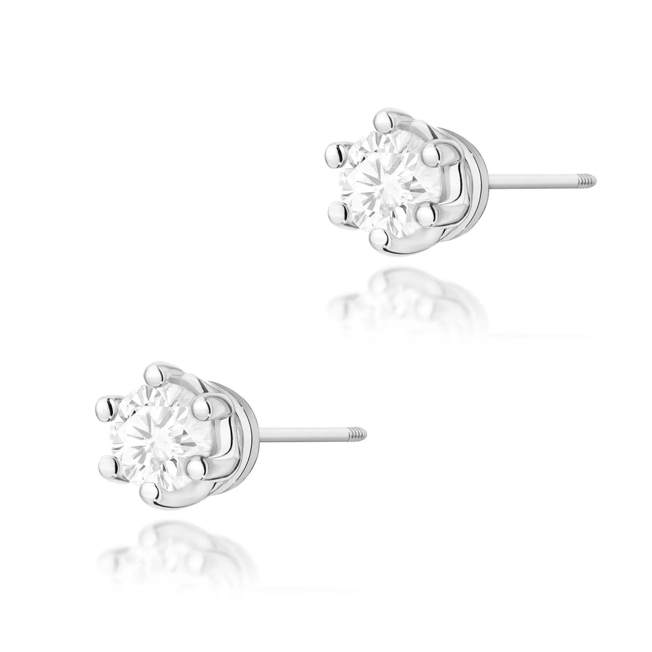 zlaté náušnice s diamanty 0,15 ct k0068-diw-04
