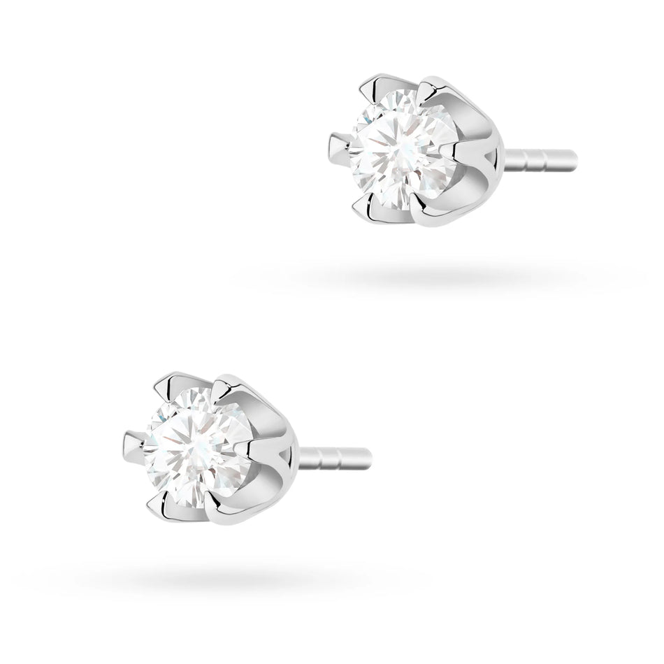 Zlaté náušnice s diamanty 0,25 ct