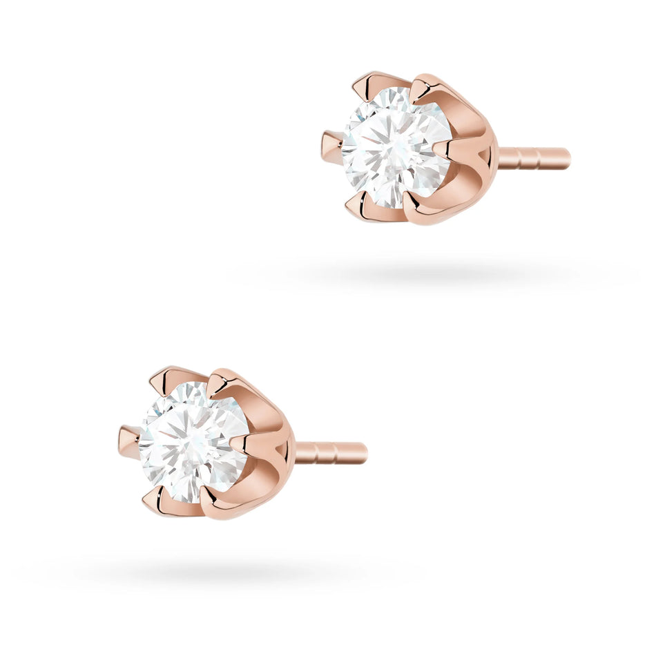 Zlaté náušnice s diamanty 0,30 ct