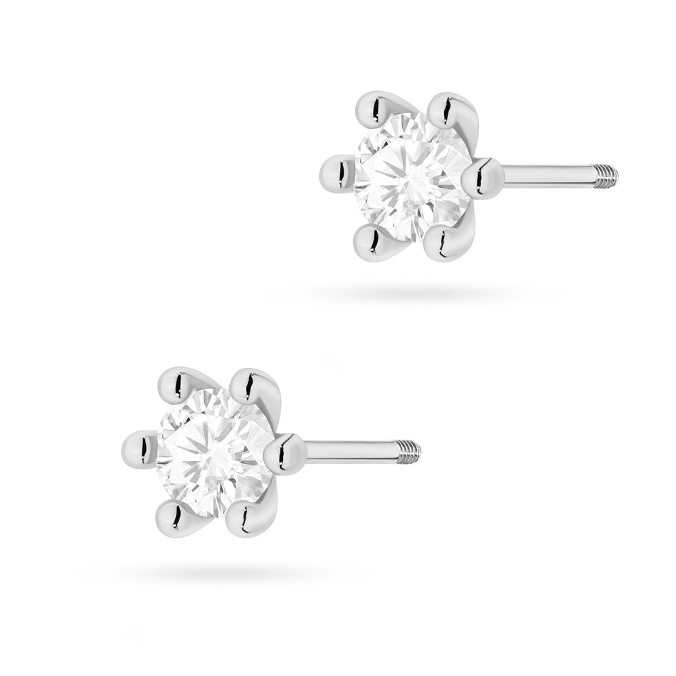 Zlaté náušnice s diamanty 0,30 ct