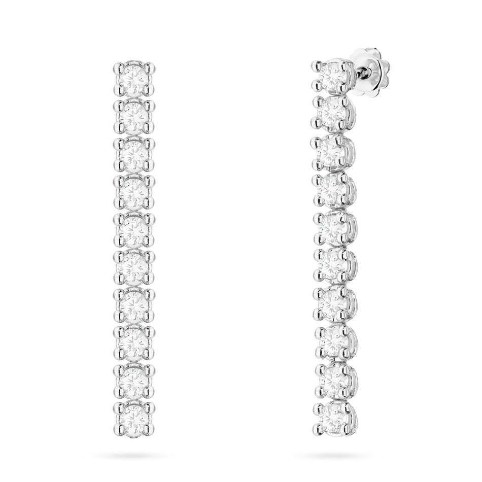 Zlaté náušnice s 0,8ct lab-grown diamanty