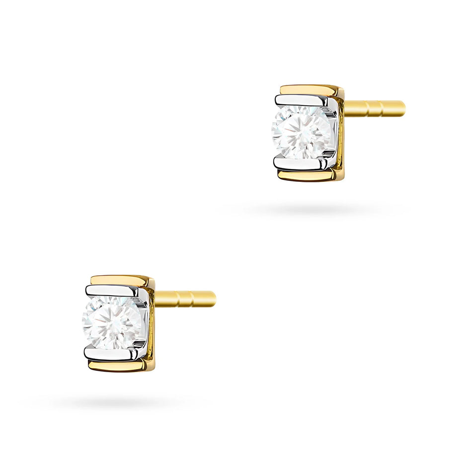 Gold Earrings with 0.10ct Diamonds