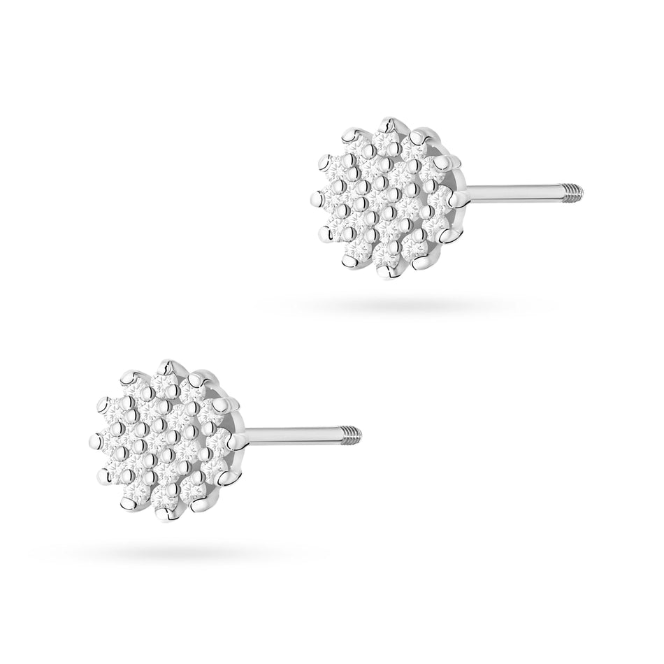 zlaté náušnice s diamanty 0,19 ct k0401-diw-02