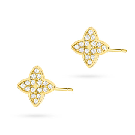 gold-stud-earrings-with-zirconia-k043-14k-585-b