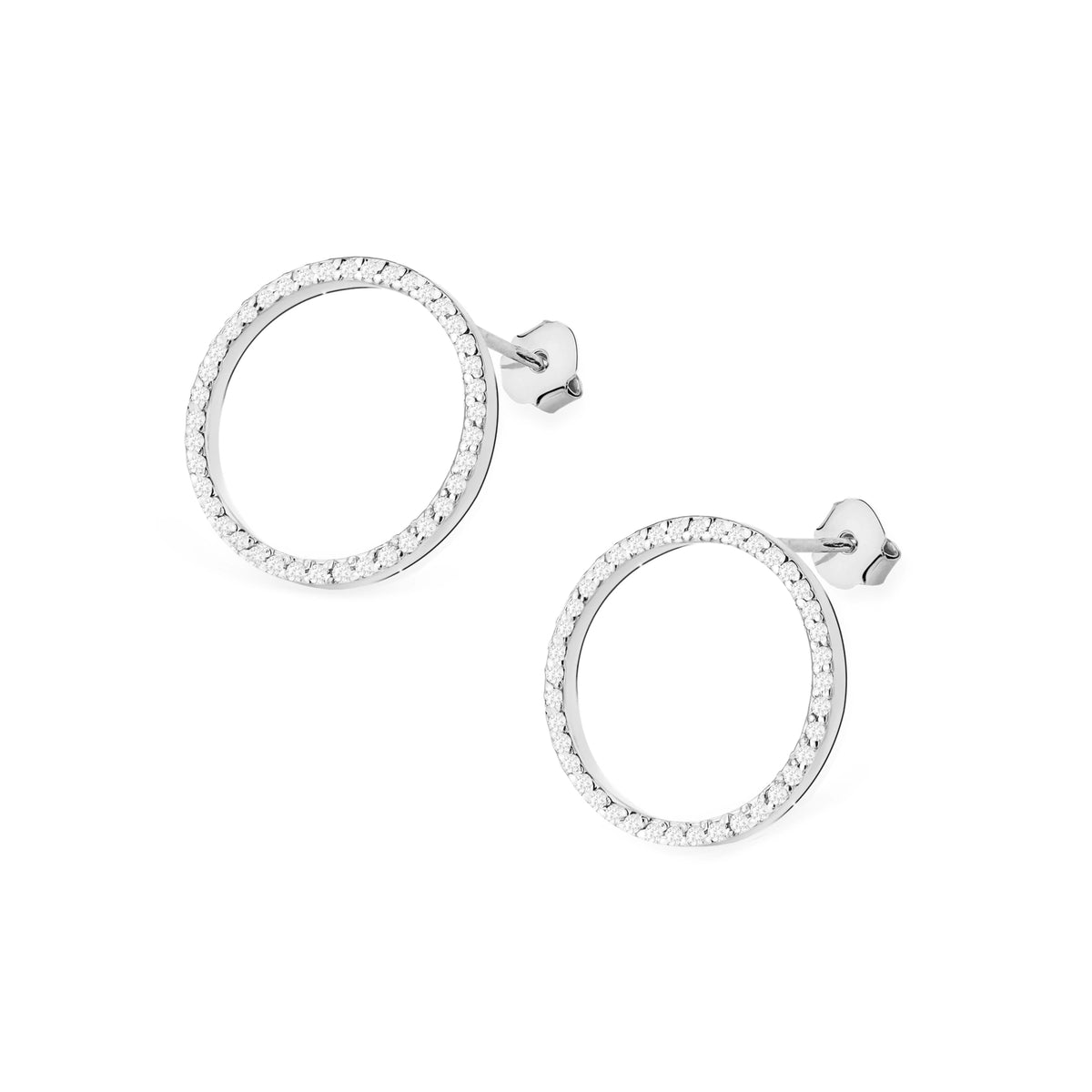 zlaté náušnice s diamanty 0,40 ct k0442-diw-01